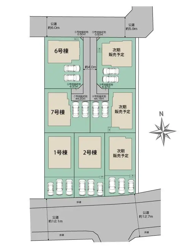 大野城市大城3丁目 新築戸建（全7棟） 間取り図