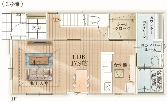 福岡市東区若宮4丁目 新築戸建（全4棟） 間取り図