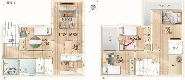 福岡市東区若宮4丁目 新築戸建（全4棟） 間取り図