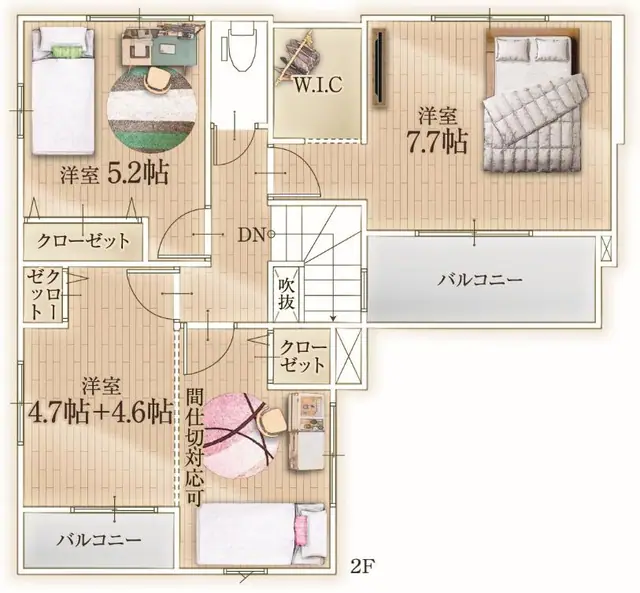 糟屋郡新宮町夜臼3丁目 新築戸建 間取り図