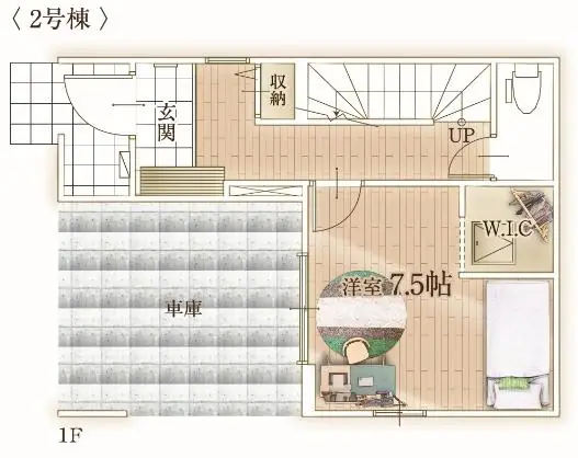 福岡市南区井尻3丁目 新築戸建（全2棟） 間取り図