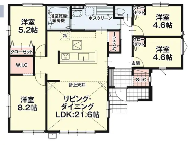 古賀市今の庄1丁目 新築戸建（全2棟） 間取り図