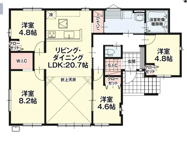 古賀市今の庄1丁目 新築戸建（全2棟） 間取り図