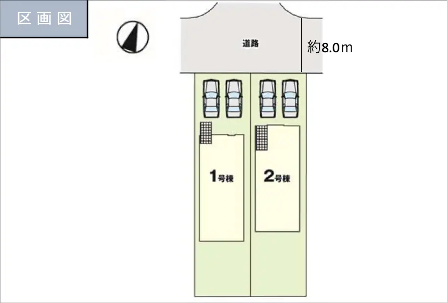 古賀市花鶴丘3丁目 新築戸建（全2棟） 間取り図