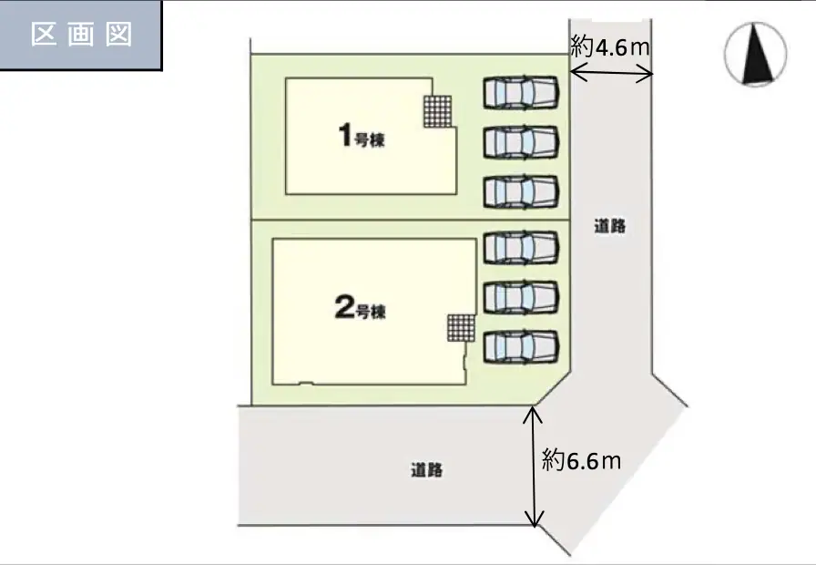 大野城市南ケ丘2丁目 新築戸建（全2棟） 間取り図