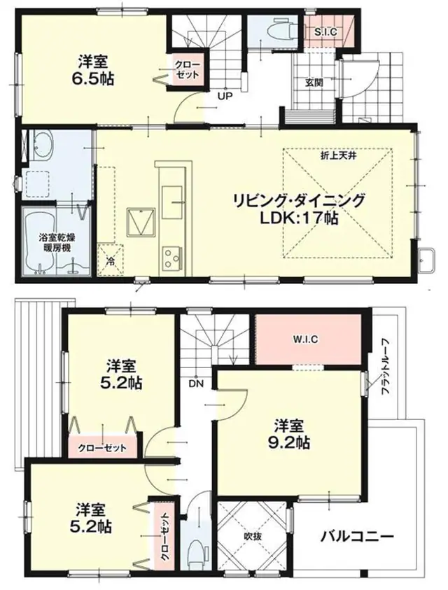 大野城市南ケ丘2丁目 新築戸建（全2棟） 間取り図