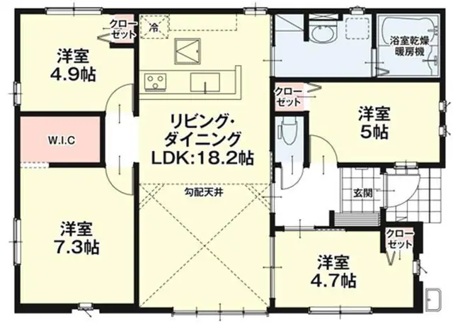 大野城市南ケ丘2丁目 新築戸建（全2棟） 間取り図