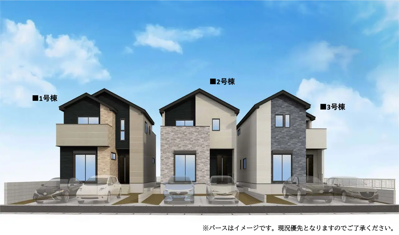 福岡市南区警弥郷3丁目 新築戸建（全3棟） 外観写真