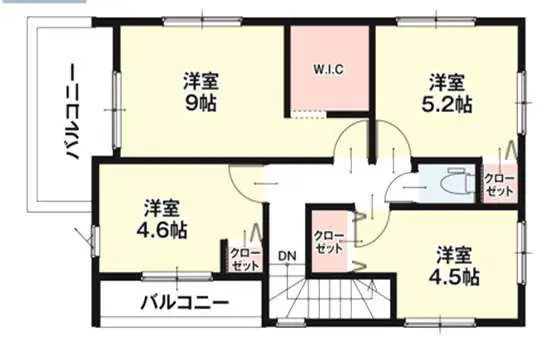 福岡市南区警弥郷3丁目 新築戸建（全3棟） 間取り図