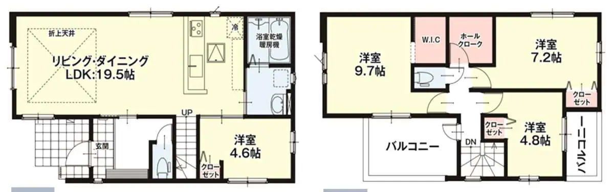 福岡市南区警弥郷3丁目 新築戸建（全3棟） 間取り図