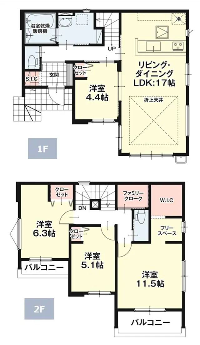 福岡市博多区浦田1丁目 新築戸建 間取り図