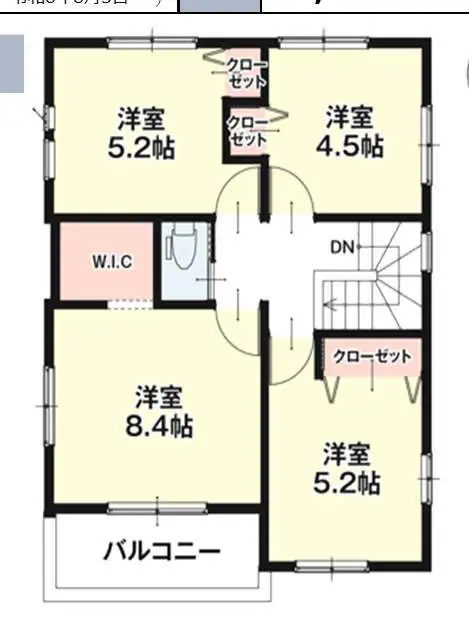 福岡市東区八田3丁目 新築戸建（全2棟） 間取り図