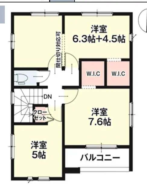 福岡市東区八田3丁目 新築戸建（全2棟） 間取り図
