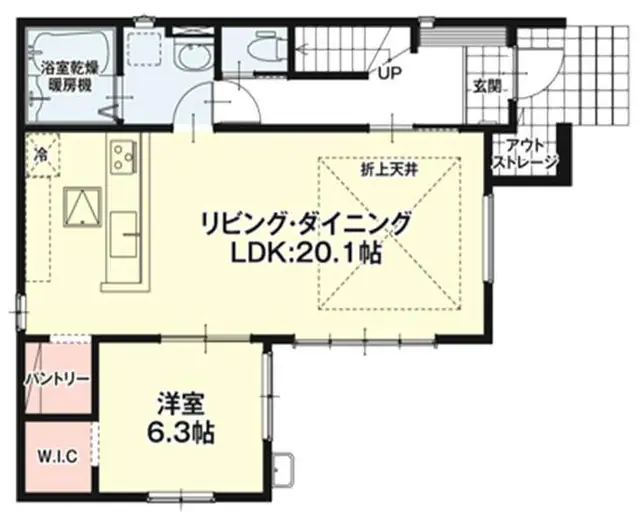 福岡市西区富士見1丁目 新築戸建 間取り図