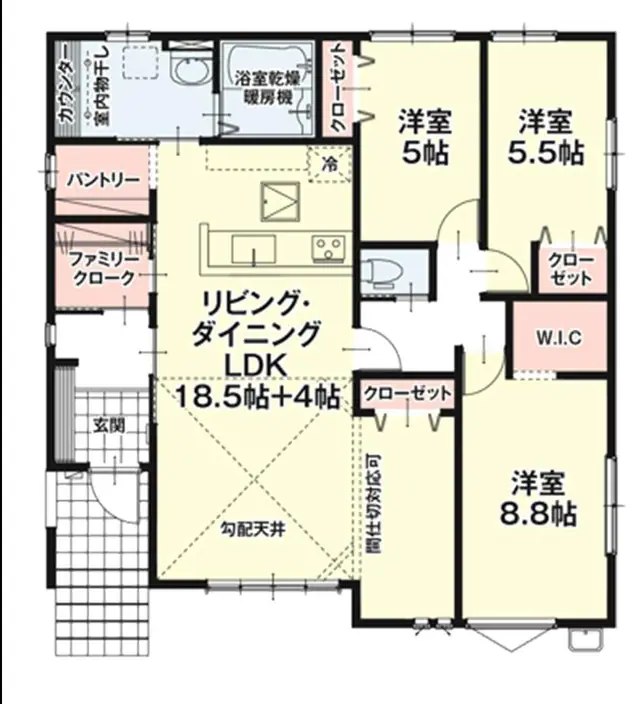 糟屋郡宇美町宇美東3丁目 新築戸建 間取り図