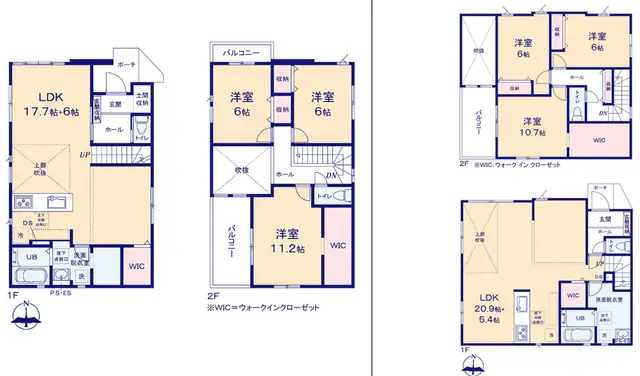 太宰府市五条5丁目 新築戸建（全2棟） 間取り図