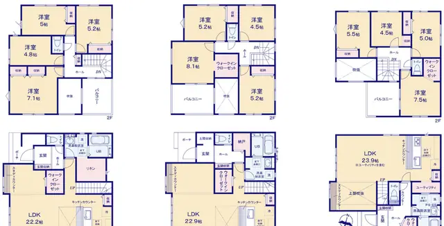 太宰府市石坂2丁目 新築戸建（全3棟） 間取り図