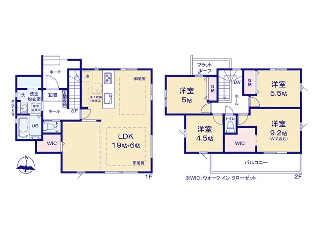 福岡市南区老司1丁目 新築戸建 間取り図