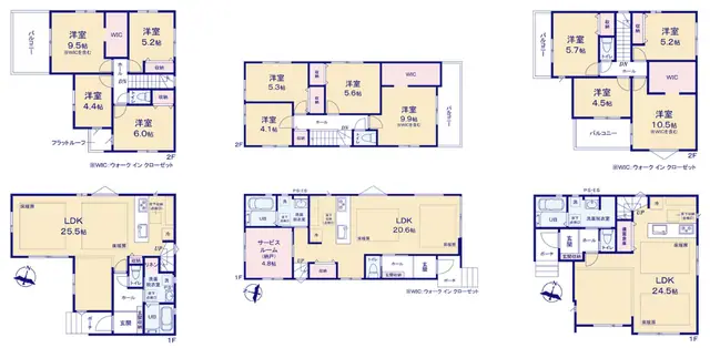 福岡市早良区有田2丁目 新築戸建（全3棟） 間取り図
