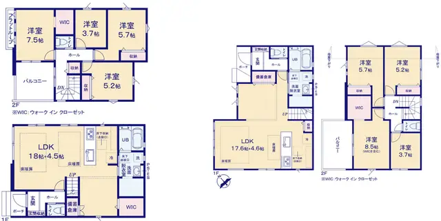 福岡市早良区次郎丸3丁目 新築戸建（全2棟） 間取り図