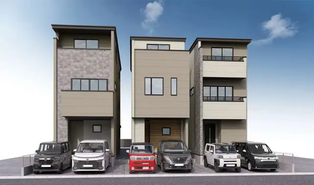 福岡市東区筥松1丁目 新築戸建（全3棟） 外観写真