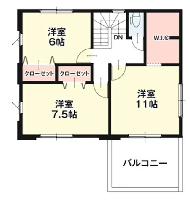 福岡市西区今津字長浜 新築戸建 間取り図
