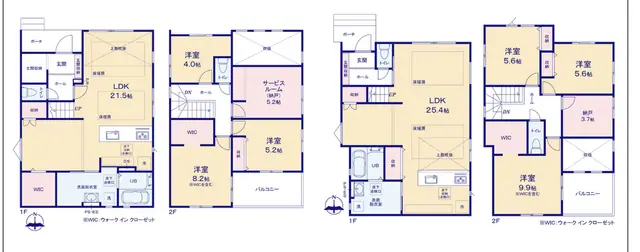 福岡市西区石丸3丁目 新築戸建（全2棟） 間取り図