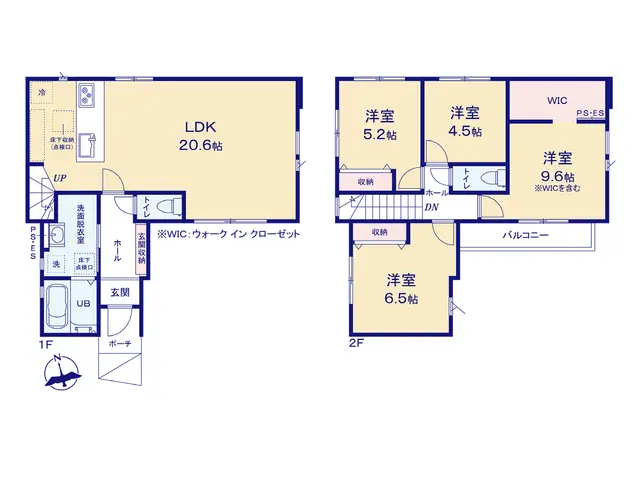 福岡市早良区早良1丁目 新築戸建 間取り図