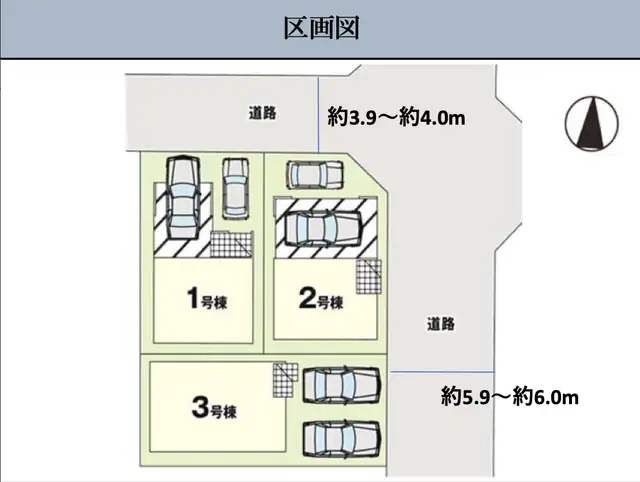 福岡市西区小戸3丁目 新築戸建（全3棟） 間取り図