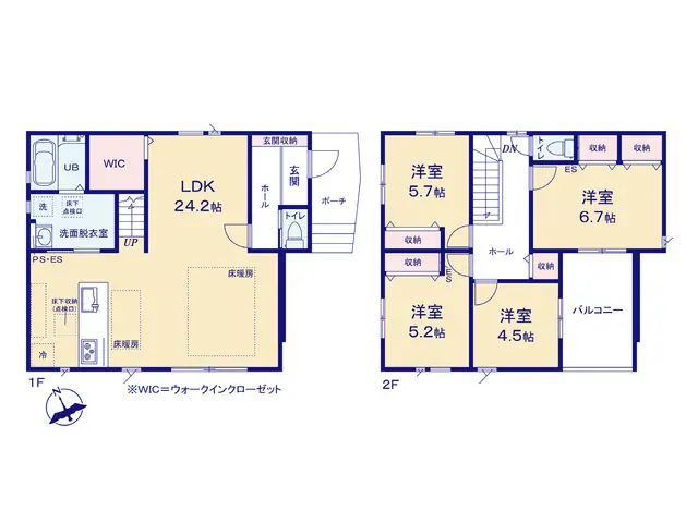 糟屋郡志免町別府東2丁目 新築戸建 間取り図