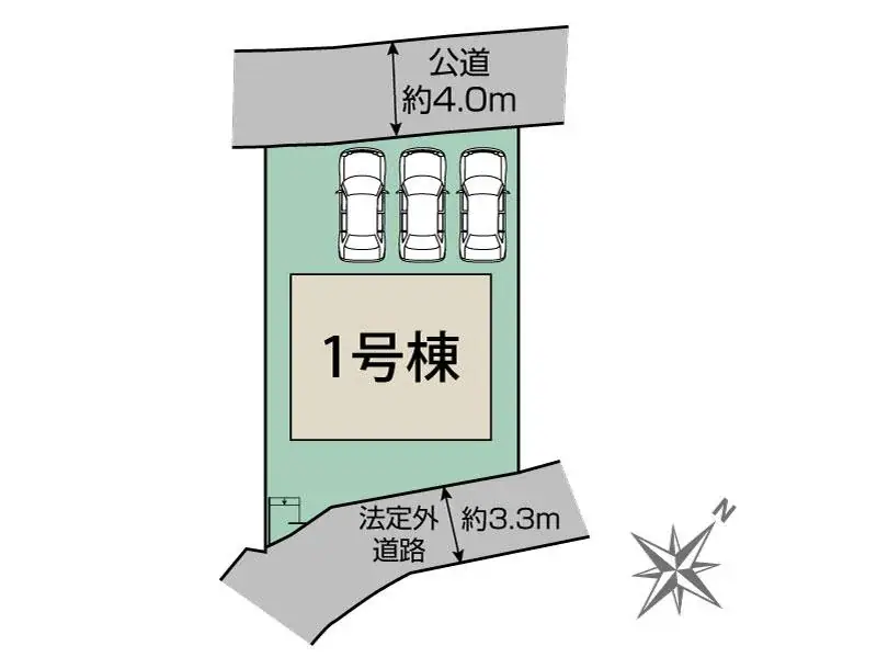 太宰府市梅ケ丘1丁目 新築戸建 間取り図