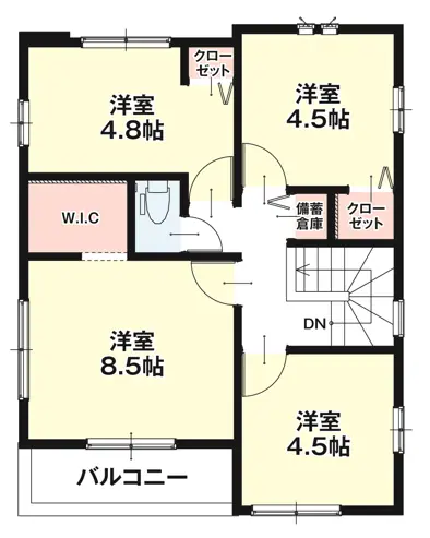 福岡市南区南大橋2丁目 新築戸建（全2棟） 間取り図