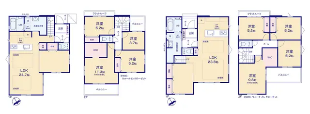 福岡市東区土井2丁目 新築戸建（全4棟） 間取り図