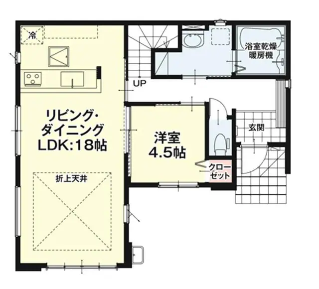 福岡市西区野方4丁目 新築戸建 間取り図