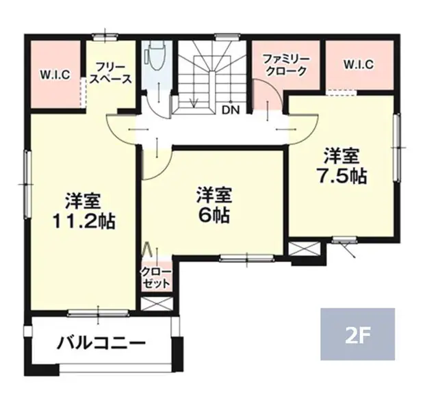 福岡市西区野方4丁目 新築戸建 間取り図