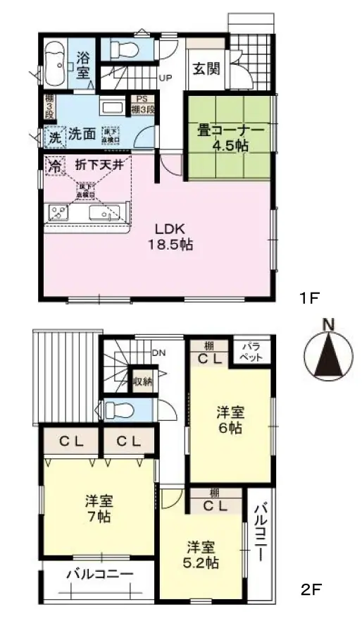 小郡市小郡字中尾 新築戸建 間取り図