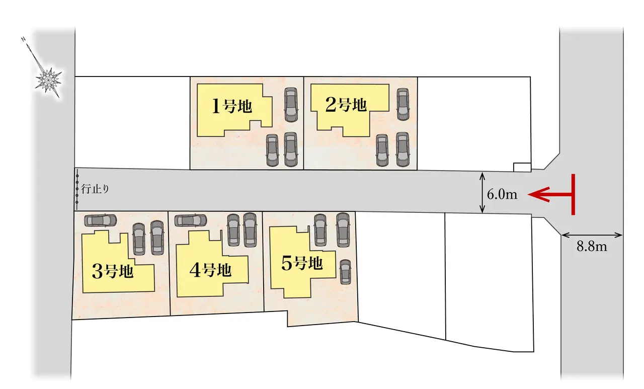 朝倉市堤 新築戸建 間取り図