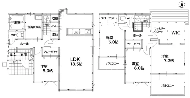 飯塚市小正 新築戸建 間取り図