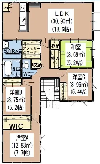 筑前町朝日 新築戸建 間取り図