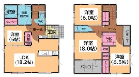 糟屋郡宇美町桜原1丁目 新築戸建 間取り図
