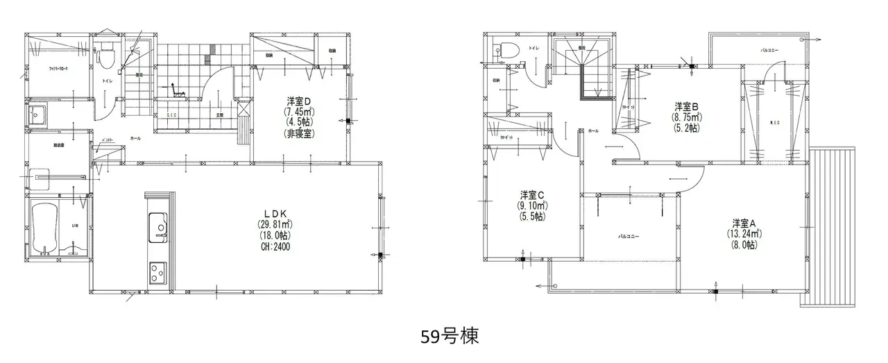 福岡市西区今津 新築戸建 間取り図