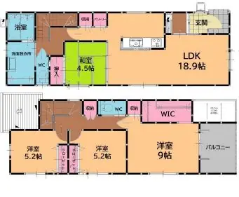古賀市久保 新築戸建 間取り図