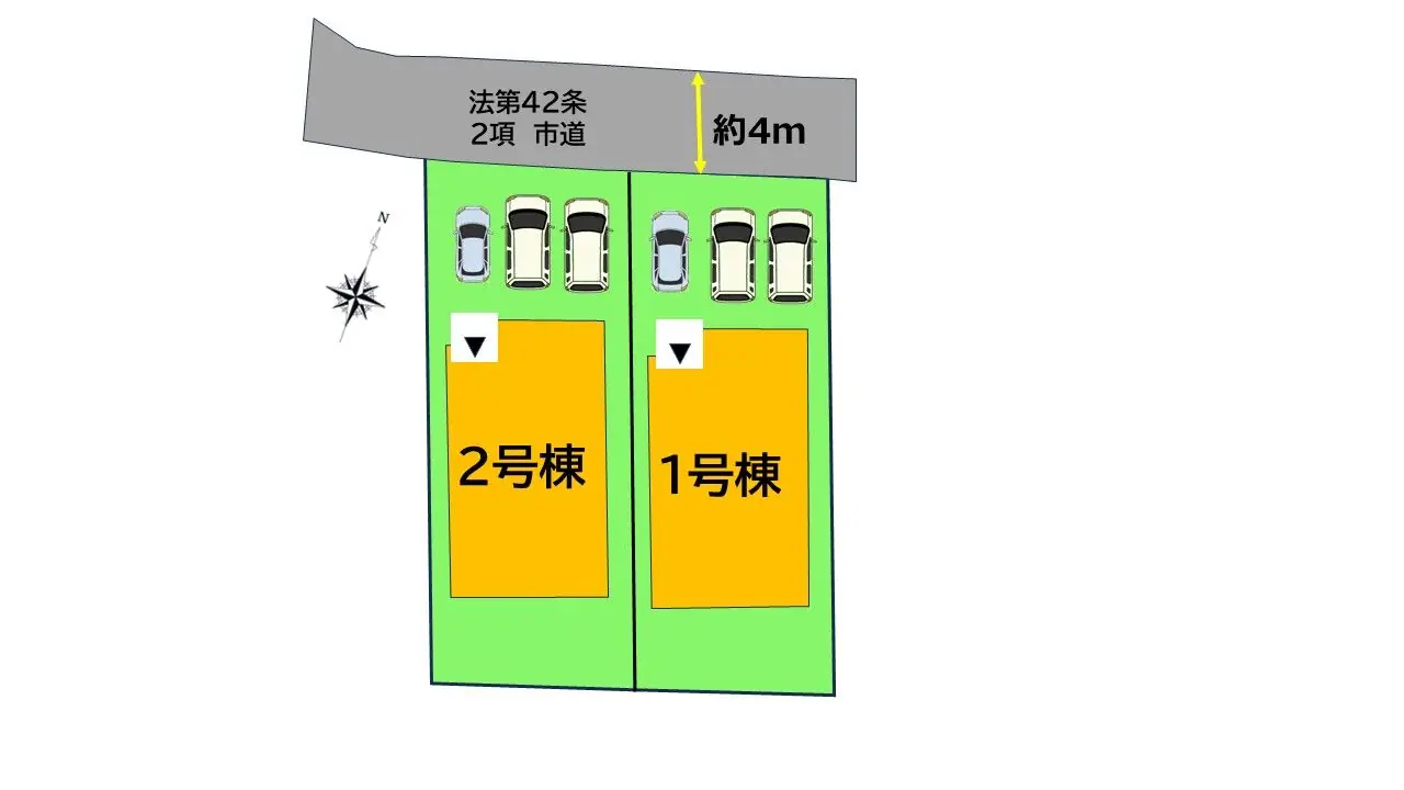 太宰府市水城6丁目 新築戸建 間取り図