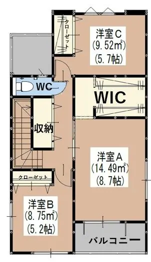 太宰府市水城6丁目 新築戸建 間取り図