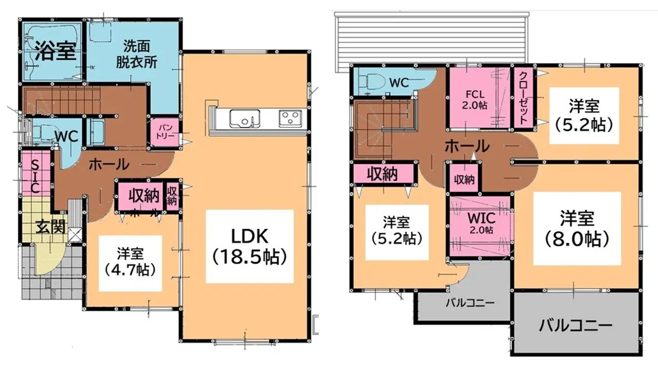 糟屋郡久山町久原 新築戸建 間取り図
