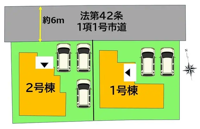 大野城市大城5丁目 新築戸建 間取り図