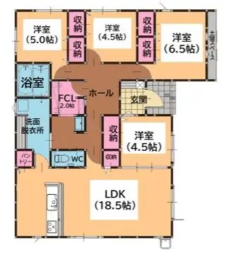 糟屋郡久山町久原 新築戸建 間取り図