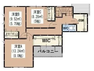 筑紫野市二日市北6丁目 新築戸建 間取り図