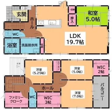 古賀市花鶴丘2丁目 新築戸建 間取り図