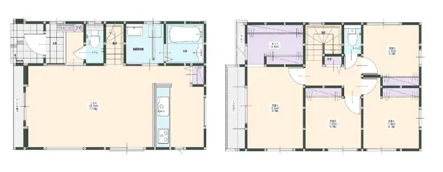 福岡市東区美和台3丁目 新築戸建 間取り図